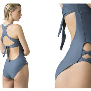 Prana Blue Women's One Piece Swimsuit